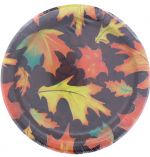 FALL LEAVES PLATES 8 COUNT 7 INCH