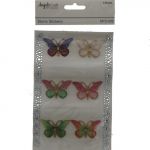 BUTTERFLY STONE STIKCERS 6 PACK