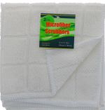 WHITE SCRUBBER 2 PACK 12 X 12 INCH