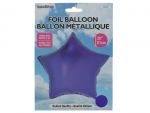 Star Shape Foil Mylar Balloon Purple