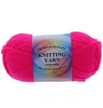 HOT PINK ACRYLIC YARN