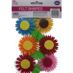 FLOWER FELT SHAPES 6 PACK