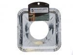 SQUARE STOVE LINERS 5 PCS