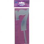 SILVER #7  4.5 ACRYLIC NUMBER