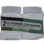 STORAGE CONTAINERS 2 PACK  