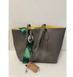 GREY BAG WITH HAND SANITIZER POUCH