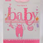 YOU HAVE A BABY GIRL LARGE GIFT BAG