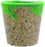 FLOWER POT WITH MOSS 8 X 7.5 CM