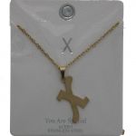 X GOLD-SILVER  LETTER NECKLACE