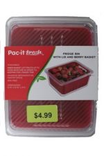 4.99 FRIDGE BIN WITH LID AND BERRY BASKET