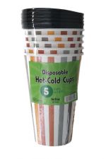 DISPOSABLE HOT COLD CUPS 16 FL OZ