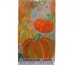 COLORFUL PUMPKIN TABLECOVER 54 X 84 INCH