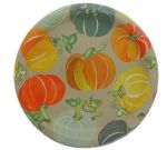 COLORFUL PUMPKIN PLATE 9 INCH 8 COUNT