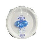 1.99 PREMIUM QUALITY 15 HEAVY DUTY PAPER PLATES 9 INCH