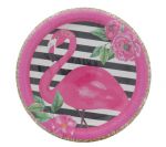 FLAMINGO PLATE 7 INCH 8 COUNT