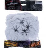 SPIDER WEBBING WHITE 2 OZ WITH 4 SPIDERS