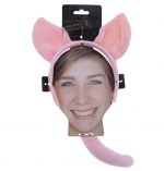 COSTUME ANIMAL SET HEADBAND AND TAIL