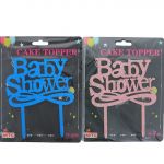 BABY SHOWER GLITTER CAKE TOPPER