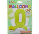 # 0 GOLD BALLOON WITH STAND 26 INCH