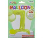 # 7 GOLD BALLOON WITH STAND 26 INCH