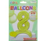 # 8 GOLD BALLOON WITH STAND 26 INCH