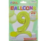 # 9 GOLD BALLOON WITH STAND 26 INCH
