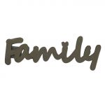 FAMILY WOODEN WORD