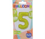 #5 GOLD 16 INCH AIR FILLED BALLOON