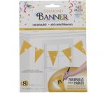 GOLD DIAMOND TRIANGLE BANNER 8 FLAGS