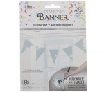 SILVER DIAMOND TRIANGLE BANNER 8 FLAGS