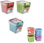 1.99 PRODUCE AND VEGGIE STORAGE CONTAINER 4.33 X 4.72 X 4.13 INCH