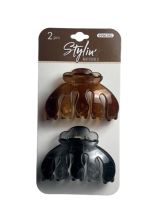 STYLIN NATURALS HAIR CLIP 2 PACK