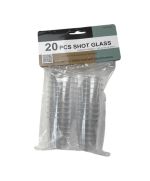 CLEAR SHOT GLASS 20 PACK 1.18 FL OZ 