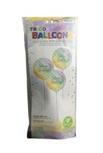 2.99 HAPPY BIRTHDAY 9 INCH AIR INFLATE ONLY 3 COUNT BALLOONS