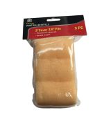 DELUXE PAINT ROLLER 3 INCH COVER 3/8 INCH PILE 3 COUNT