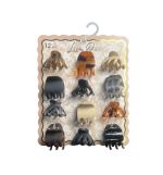 5.99 LISA MINI SMALL HAIR CLIPS 12 COUNT