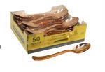4.99 ROSE GOLD PREMIUM PARTYWARE 50 SPOONS