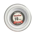 3.99 ROSE GOLD DISPOSABLE DELUXE BOWL 12 OZ 10 PCS