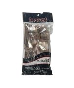 1.99 PLASTIC SILVERWARE ROSE GOLD 24 PC