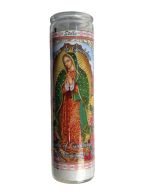 VIRGEN DE GUADALUYPE RELIGIOUS CANDLE 