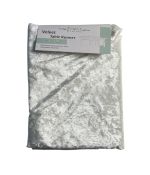 4.99 WHITE TABLE RUNNER 14 X 108 INCH 