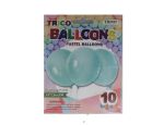 2.99 TURQUOISE 18 INCH PASTEL LATEX BALLOON 3 PACK