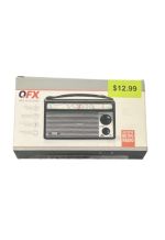 12.99 QFX AM FM SW RETRO RADIO 