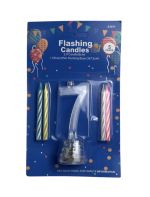 1.99 #7 FLASHING CANDLES 5 PCS