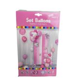 4.99 PINK AND SILVER IT’S A GIRL 35 PCS SET BALLOONS