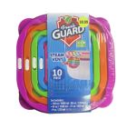 9.99 FRESH GUARD STEAM VENT PLASTIC CONTAINERS 10 PCS