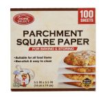 1.99 HOME SELECT PARCHMENT SQUARE PAPER 100 SHEETS 5.5 X 5.5 INCH
