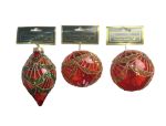 1.99 RED/GOLD/GREEN CHRISTMAS ORNAMENT