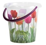 7.99 TULIP PLASTIC VASE 