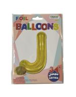 9.99 J GOLD JUMBO LETTER 34 INCH 